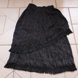 LUCIA LUKKEN Broomskirts Black Skirt    Sz M